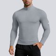 thumbnail image 2 of Dagaeig Men's Compression Shirts Long Sleeve Turtle Neck Athletic Workout Gym T-Shirts Base Layer Undershirts, 2 of 9