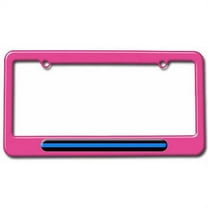 Thin Blue Line, Police License Plate Tag Frame, Multiple Colors