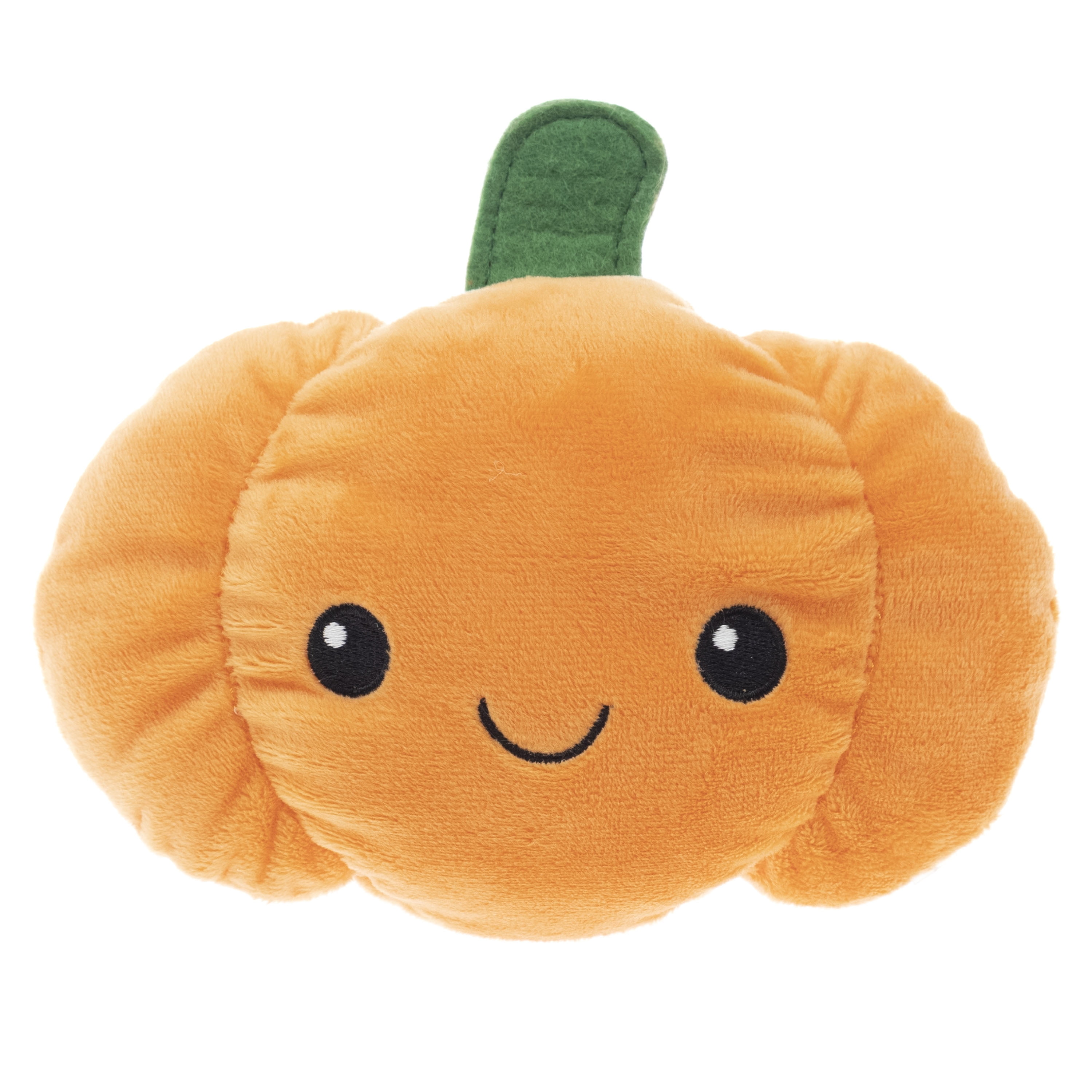 Vibrant Life Halloween Dog Toy, 7-inch Squeaky Orange Pumpkin Plush