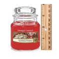 thumbnail image 2 of Yankee Candle Snow Globe Wonderland Collection - Peppermint Pinwheels - Classic Small Original Jar Candle, 2 of 4