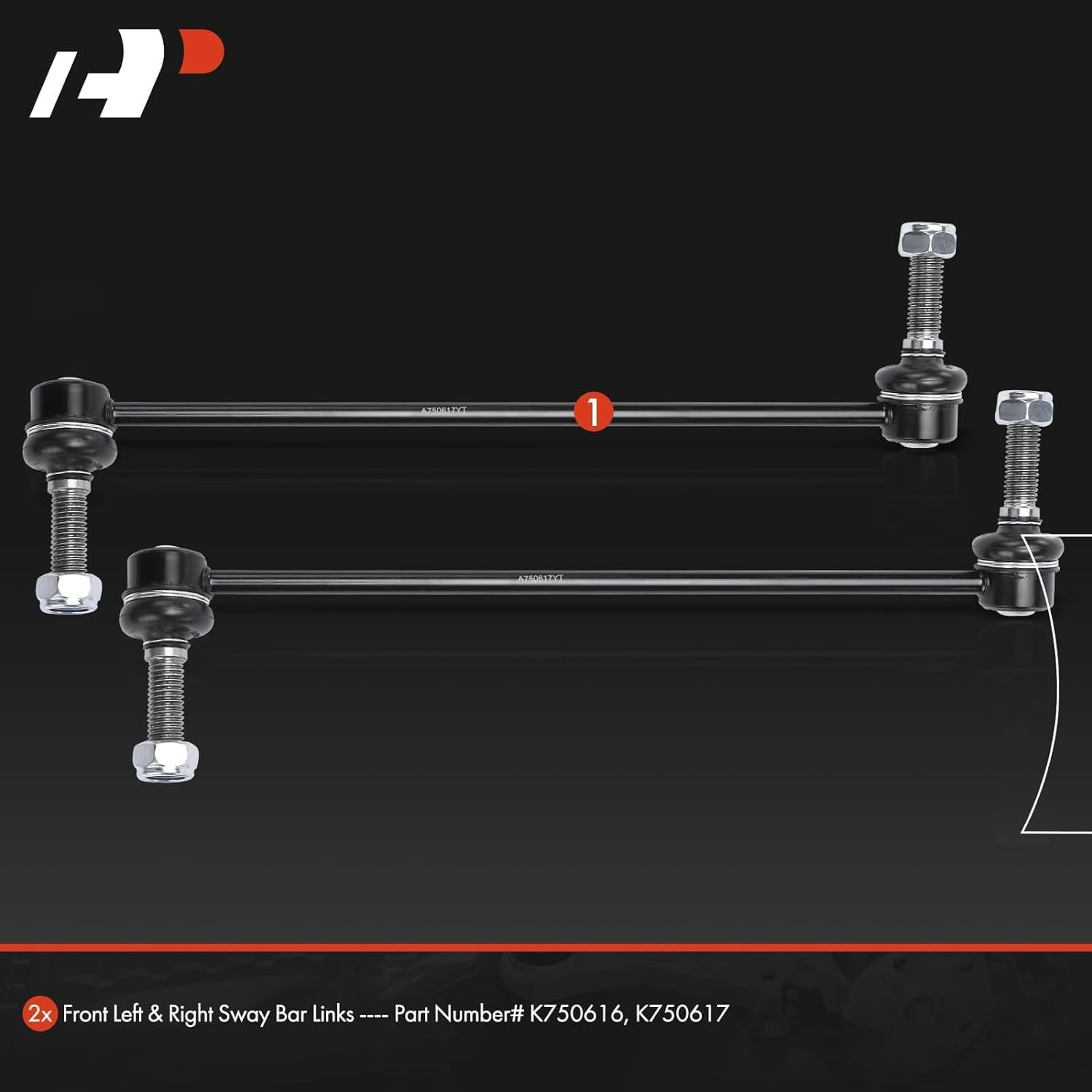 A-Premium Front Sway Bar Link Stabilizer Link Compatible with Ford Explorer 2011-2019 Police Interceptor Utility 2013-2019 Replace# GB5Z5K483A, GB5Z5K484A 2-PC Set