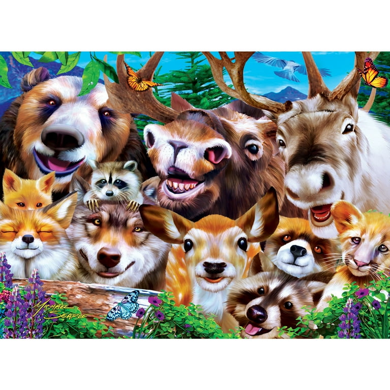 MasterPieces Puzzle Set - Selfies 4-Pack 100 Piece Jigsaws