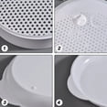 thumbnail image 6 of 1 Pc Multifunctional Microwave Oven Steamer with a Transparent Lid Microwave Vegetable Steamer Cookware Microwave Dish Kitchen Cooking Steamer for Cooking Dumpling, 10.43"x4.33", White, 6 of 7