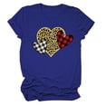 thumbnail image 1 of Hauts d'Été pour Femmes 2023 Chandail Femme Imprimé Léopard Manches Courtes T-shirt Tops, 1 of 3