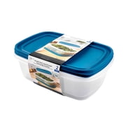 Mainstays Reusable Food Storage Containers, Large Rectangle, Plastic, 2 Pack – 2 Containers with Lids, 2.5 Gallons,Ideal for Meal Planning