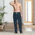thumbnail image 5 of Vsdgher Blue Octopus Print Mens Pajama Pants Sleep & Lounge Pants, PJ Bottoms With elastic waistb and Pockets, 5 of 5
