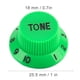 thumbnail image 5 of Accesorio de botón de perillas de control de tono de volumen de guitarras de 3 piezas para guitarra eléctrica St Sq (verde), 5 of 7