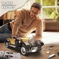 thumbnail image 3 of Classic Cars Building Kits, MOC Vintage Car Model Building Blocks Set, Collections Enthusiasts(897+ Pieces, Static Version), 3 of 5