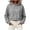 Gray, variant on Fleece Cropped Hoodies for Women Long Sleeve Hooded Pullover Sweatshirts for Dance Casual Daily Wearing
