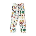 thumbnail image 4 of Balery Men'S Alpaca Flower Pants,Sleepwear Pants,Pajama Pants,Pj Bottoms Drawstring And Pockets-Small, 4 of 9