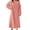 Pink, variant on Womens Warm Nightgowns Oversized Fleece Long Sleeve Winter Lounge Dress Night Gowns