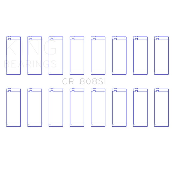 King Engine Bearings CR808SI Rod Bearing Fits select: 1988-2000 CHEVROLET GMT-400, 1981-1999 CHEVROLET SUBURBAN