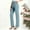 Light Blue, variant on RYDCOT Women's Yoga Dress Pants Stretchy Casual Slacks Straight Leg Work Pants with Pockets White