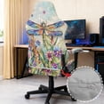thumbnail image 3 of TSOVTHRID Dragonfly Floral Oil Painting Print Gaming Chair Covers Slipcovers Set of 4 Stretchy Gaming Chair Cover Set Anti-Dust Office Desk Chair Cover with Armrest Covers, 3 of 7
