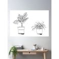 thumbnail image 2 of Potted Plants Poster Wall Art, Modern Wall Decor For Living Room Bedroom, 24x36 UNFRAMED, 2 of 3