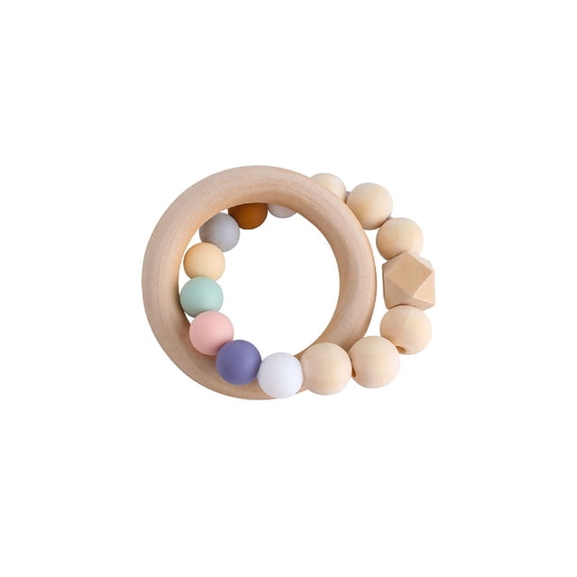 Arts Crafts DIY Toys Teething Beads Candy Silicone Crib Accessories for Baby Rattle Safe Teether Chain