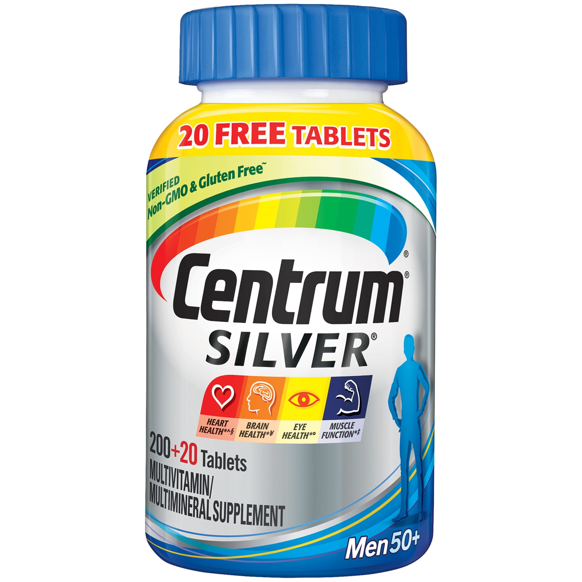 Buy Centrum Silver Multivitamins for Men Over 50, Multimineral ...