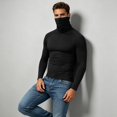thumbnail image 6 of VSSSJ Men's Long Sleeve Compression Shirts Slim Fit Turtleneck Thermal Sports Shirt Stretch Gym Fitness Running Base Layer Tops Black XL, 6 of 9