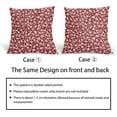 thumbnail image 6 of Wine Red and Cream Floral Pillow Covers 18x18 Inch Set of 2 Vintage Flower Outdoor Decorative Throw Pillows Small Floral Block Print Rustic Farmhouse Pillowcases for Couch Decor, 6 of 6