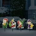 thumbnail image 3 of ProductWorks Peanuts Pre Lit Joy Christmas Lawn Pathway Markers (2 Pack), 3 of 5