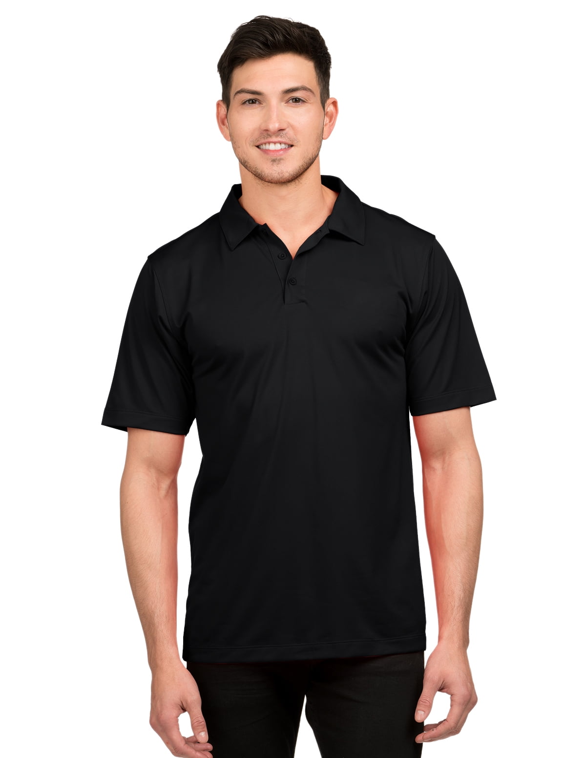 100 polyester black polo shirts