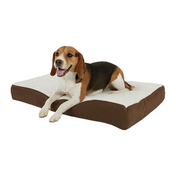 PETMAKER Orthopedic Memory Foam Pet Bed - Brown, 30" x 20.5"