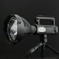 thumbnail image 3 of P70 High-Intensity LED Rechargeable Spotlight with 8000mAh Battery - 200-500M Long Range, Waterproof & Portable Handheld Flashlight/Lantern Combo, USB Output & Power Display, W591 Large Light Cup,, 3 of 5