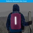 thumbnail image 4 of HUGFEGWE Housse de Sac à Dos Imperméable, Housse de Sac à Dos Antidérapante avec Sangle Réfléchissante Verticale pour Rester au Sec pour Randonnée, Camping, Chasse CA919-70152, 4 of 5