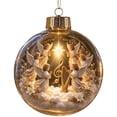 thumbnail image 7 of MYUNNIL Light Up Christmas Globe Ornaments, 3" Religious Clear Nativity Scene Hanging Ball Decoration with Built-In Warm LED Light, Cute Waterproof Seasonal Pendant for Tree Home Decor, 7 of 7