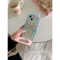 thumbnail image 3 of Kawaii Phone Cases Apply to iPhone 15 Pro,Cute Cartoon Flip-Flops Pink Phone Case 3D Funny Case for Women Girls Soft Silicone Shockproof Cover for iPhone 15 Pro, 3 of 7