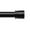 Black, variant on KAMANINA 1" Adjustable Heavy Duty Single Curtain Rod with Cap Finial, 48 - 84", Bronze