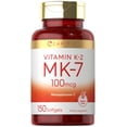thumbnail image 1 of Suplemento Carlyle de vitamina K2 MK7 100 mcg 150 cápsulas blandas, 1 of 5