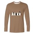 thumbnail image 4 of Halloween Tops for Men Crew Neck Ghost Printed Long Sleeve Trendy Loose Festival Pullover Top Khaki 01 XXXXXL, 4 of 4