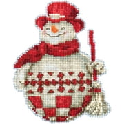 Mill Hill/Jim Shore Counted Cross Stitch Kit 5"X3.5"-Nordic Snowman