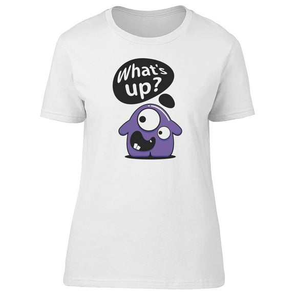 Cute Purple Alien. Whats Up? Tee Women's -Image by Shutterstock