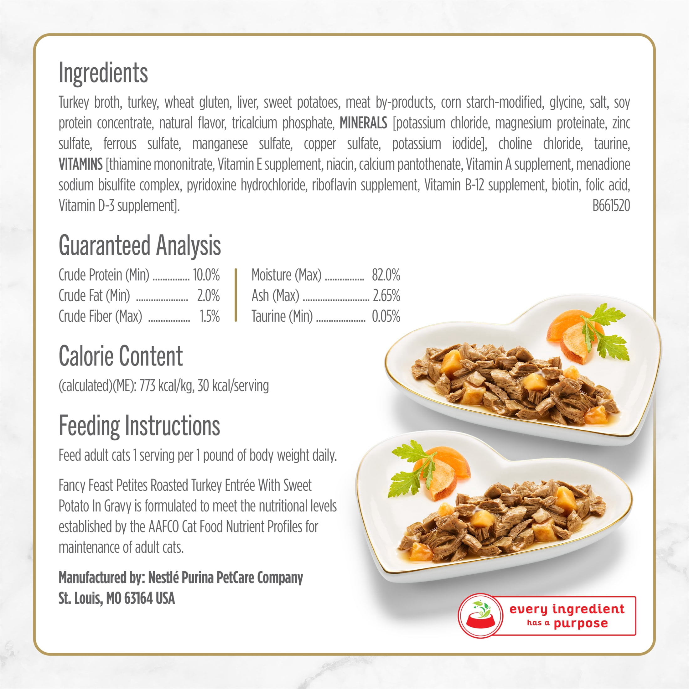 (6 pack) Purina Fancy Feast Petites With Roasted Turkey Entrée with Sweet Potato in Gravy Gourmet Wet Cat Food Pate