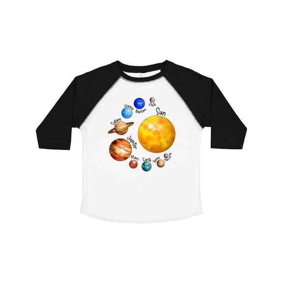 Inktastic Sun and Planets Yes, and Pluto Boys or Girls Toddler T-Shirt