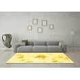thumbnail image 3 of Ahgly Company Machine Washable Indoor Rectangle Abstract Yellow Modern Area Rugs, 8' x 12', 3 of 4