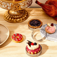 thumbnail image 5 of 20 Pcs Anneaux de Tarte Perforés de 3 Pouces Anneau de Tarte Rond en Acier Inoxydable pour Cuisson Anneau de Gâteau Rond en Métal Antiadhésif, 5 of 5