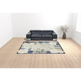 thumbnail image 6 of 9' X 12' Blue And Grey Floral Stain Resistant Non Skid Area Rug, 6 of 6
