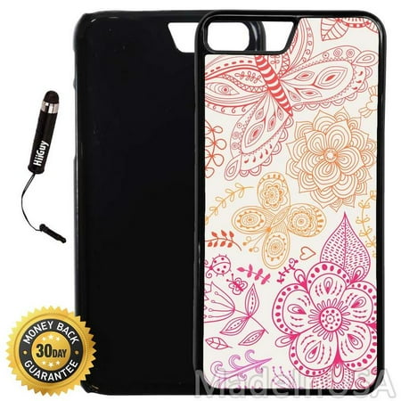 A887 Cover - Custom iPhone 8 PLUS Case (A887) Edge-to-Edge Plastic Black Cover with Shock and Scratch Protection | Lightweight, Ultra-Slim | Includes Stylus Pen by INNOSUB