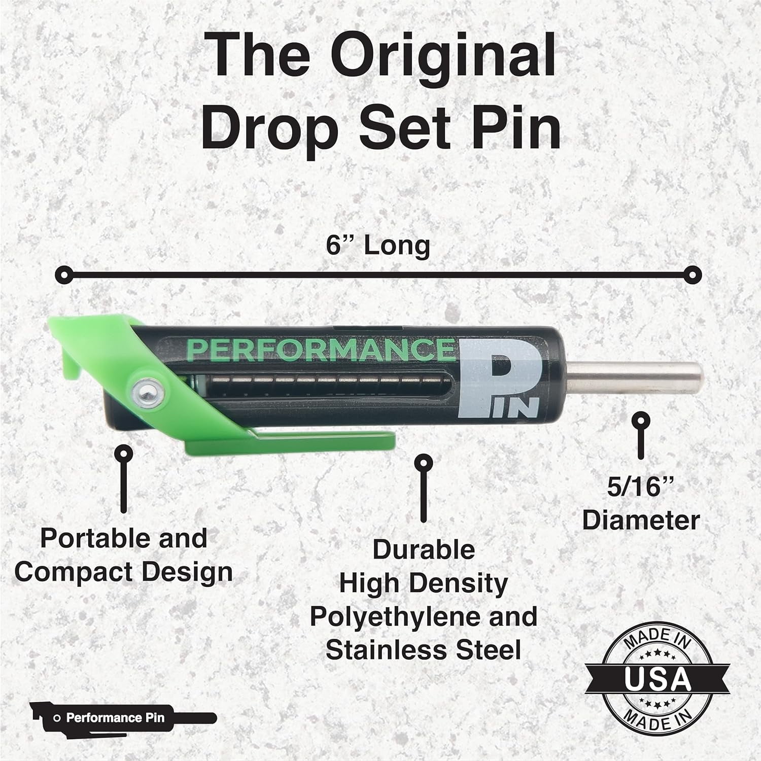 Performance Pin / Drop Set Pin 5/16