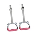 thumbnail image 3 of harper Fitness Rings Gymnastic Durable PP Material Adjustable Straps Bodyweight Workout Gray Pink 1m, 3 of 10