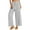 Gray, variant on ZZwxWA Palazzo Pants for Women Casual 2025 Cotton Linen Loose Fit High Waist Stretchy Smocked Wide-Leg Trousers with Pockets