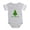 Heather Gray, variant on CafePress - Alien Christmas Tree - Cute Infant Baby Football Bodysuit