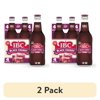 (2 pack) IBC Black Cherry Made with Sugar Soda, 12 fl oz, 4 Pack Glass Bottles
