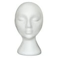 thumbnail image 3 of Fompes 11inch Styrofoam Wig Stand Mannequin Head Foam Display for Masks Hats DIY Decoration Wig Head - White, 3 of 9