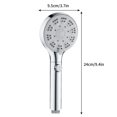 thumbnail image 2 of HengDidi High Pressure Filtering Shower Head with 5 Spray Modes - Rustproof Bathroom Sprayer for Water Saving & Comfortable Massage, 2 of 6