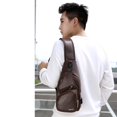 thumbnail image 5 of Misterolina Leather Sling Bag For Women Mens Adults Crossbody Chest Backpac Sling Bag, 5 of 7