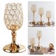 thumbnail image 2 of Candelabro de cristal de mosaico chapado en oro para centro de mesa S, 2 of 9